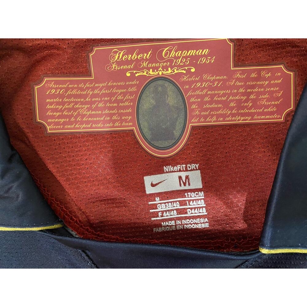 Nike Arsenal Navy and Red Striped Soccer Jersey - Picture 3 of 7